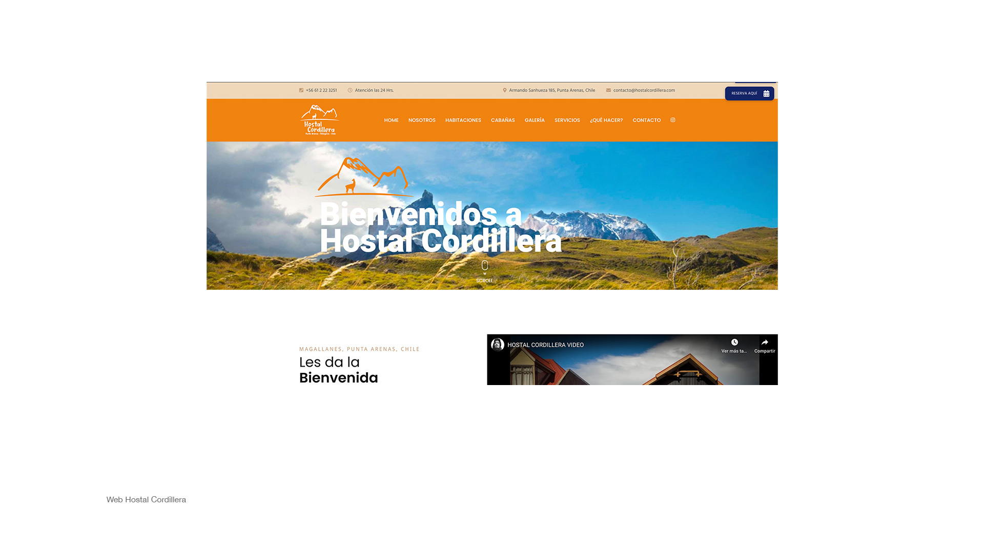 Web Hostal Cordillera