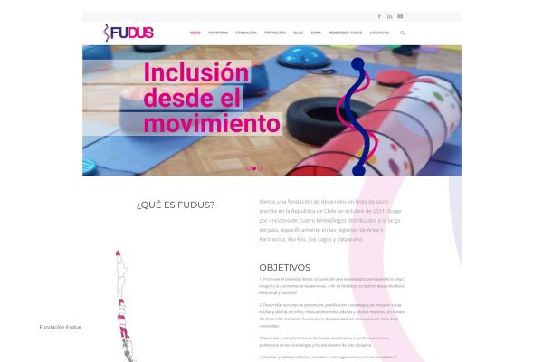 Sitio Web Fundación Fudus